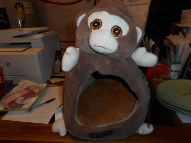 New with Tags NANDOG PET GEAR Monkey MICRO PLUSH DOG CAT Cave BED