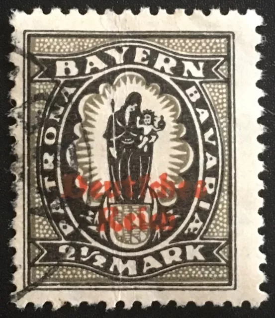 German Bayern-Deutches Reich 2 1/2 Mark-Used