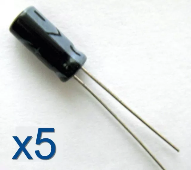 5x condensateur électrolytique 50V 0,22uF / Aluminium Radial Capacitor 11 x 5mm