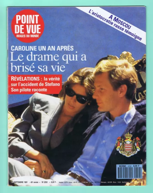 ▬►POINT DE VUE n°2252 - 1991 - Caroline de Monaco - Stefano Casiraghi