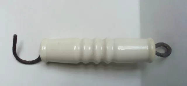 Poignée porcelaine chasse d'eau toilettes , douche deco vintage porcelain handle