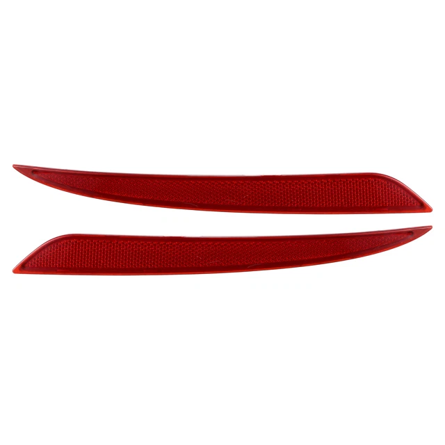 1 Par Trasero Parachoques Reflector Luz Cubierta para Coche DS7Z13A565A Rojo