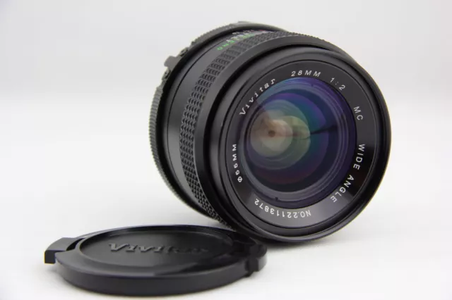 Vivitar 28mm 1:2 MC Wide Angle Minolta MD Mount # 8976