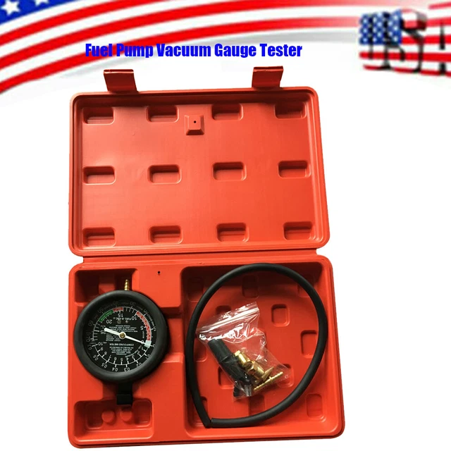 FUEL PUMP VACUUM Tester Gauge Leak Carburetor Pressure Diagnostic Tool