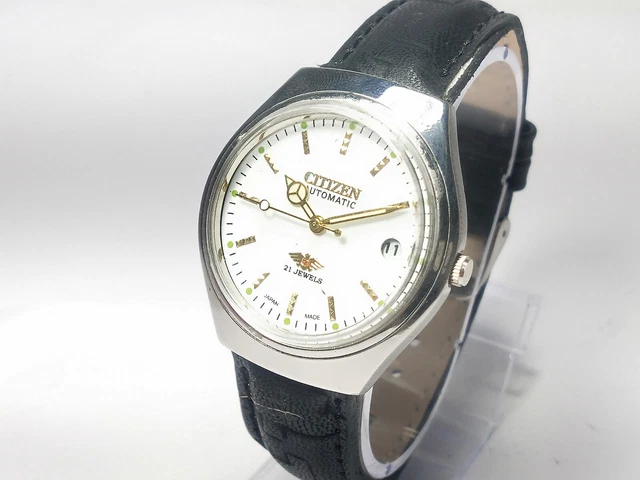 Vintage Citizen Automatic 8200 Movement Date Dial Mens Analog Wrist Watch D266