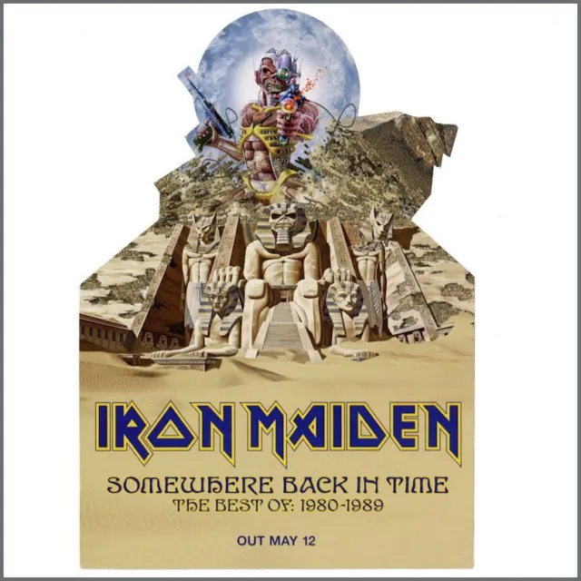 Iron Maiden Somewhere Back In Time Promotional Handbill (UK)