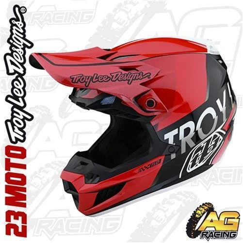 Troy Lee Designs 2023 Helm SE5 Composite Qualifier rot Motocross Enduro MX ATV