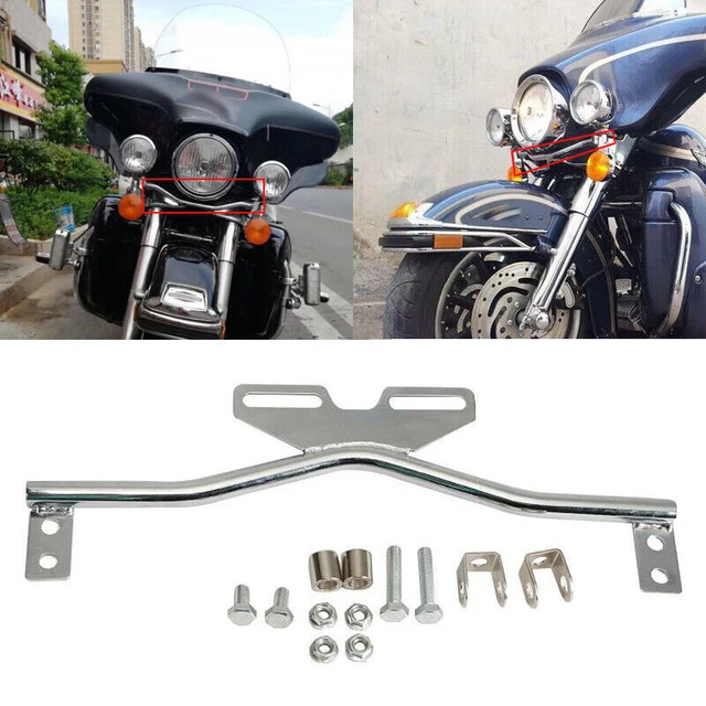 Chrome Motorcycle Light Bar For Yamaha V-Star XVS 250 650 950 1100 1300 XVZ1300