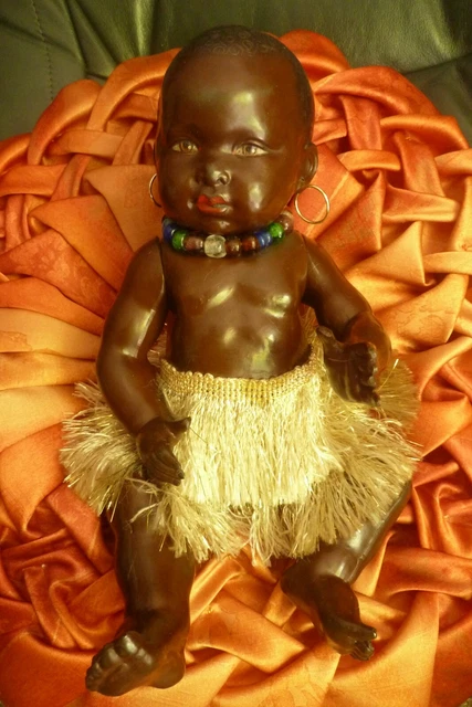 Petitcollin, français, celluloïd, petit, poupée bébé Baigneur - France