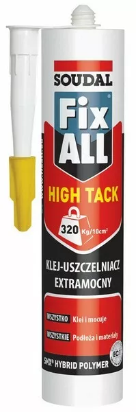 Soudal Fix Todos High Tachuela Adhesivo Sellador Extra Fuerte 290ml Blanco