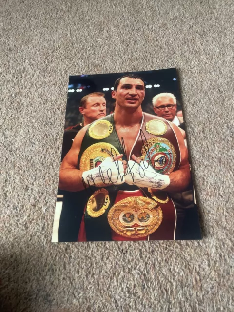 Signed WLADIMIR KLITCHCO 12 By 8 Photo