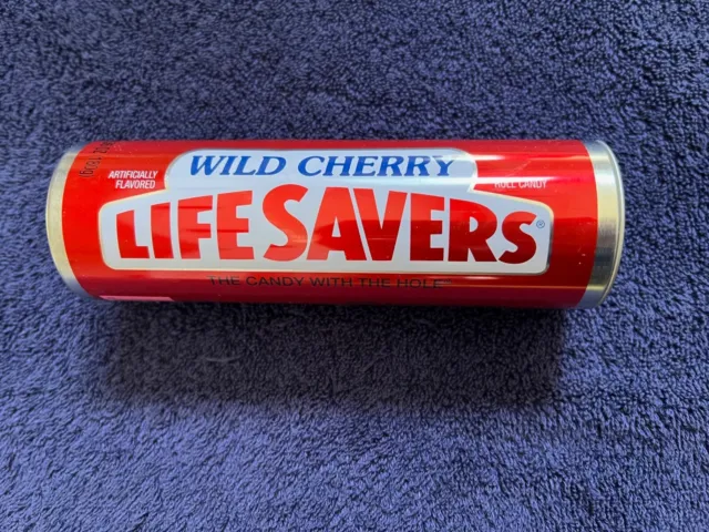 Life Savers Wild Cherry *Empty* Tin/Container/Hideaway, 7x2.25 inch - NO CANDY