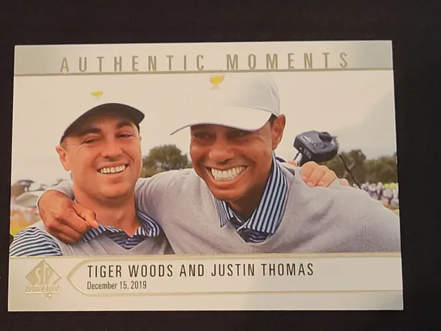 2021 Upper Deck Sp Authentic Justin Thomas Rookie Tiger Woods #68 Quantity