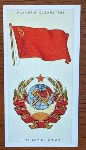 1936 Players Cigarettes National Flags & Arms #40 The Soviet Union