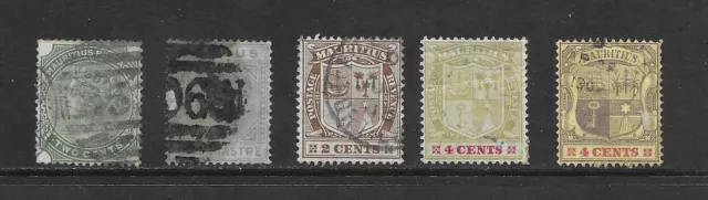 M1417 British Mauritius Lot Of Old Stamps