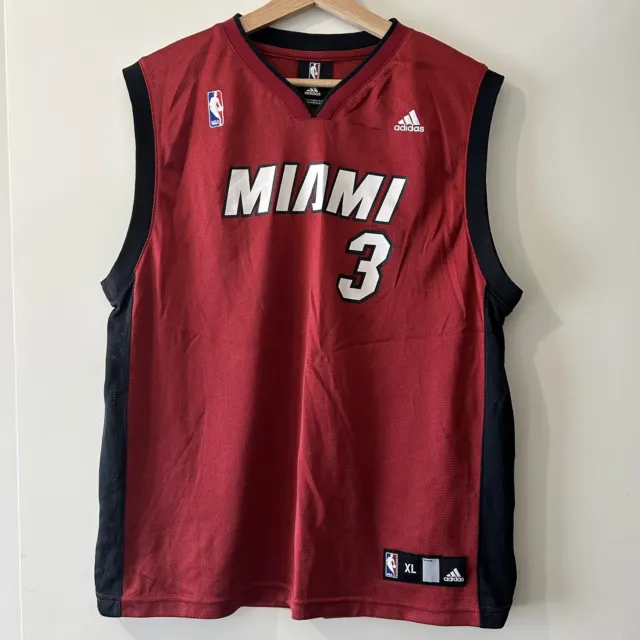 DWYANE WADE MIAMI Heat NBA Jersey Youth XL Red Alt Throwback Adidas  Basketball $39.95 - PicClick AU