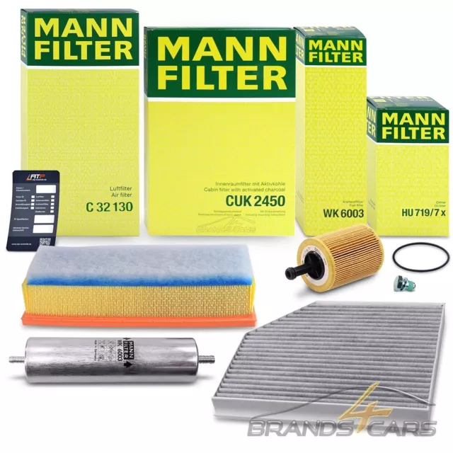 Mann-Filter Inspektionspaket Filtersatz B Für Audi A4 8K B8 2.0 Tdi Bj 07-16