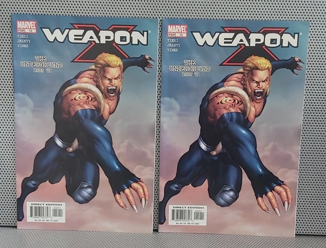 Marvel - Weapon X - Vol. 1, No. 12 ( October 2003 ) Price For 2 Comic Books