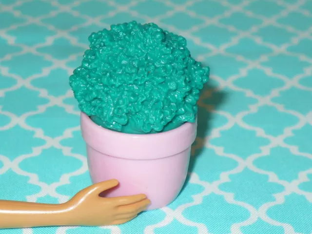 Mattel Barbie Doll Accessory Dream House POTTED GREEN PLANT Living Room Diorama