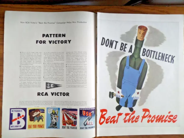 1942 RCA Radio Ad Beat the Promise 1942 Karo Syrup Ad 1942 Old Crow Whiskey Ad