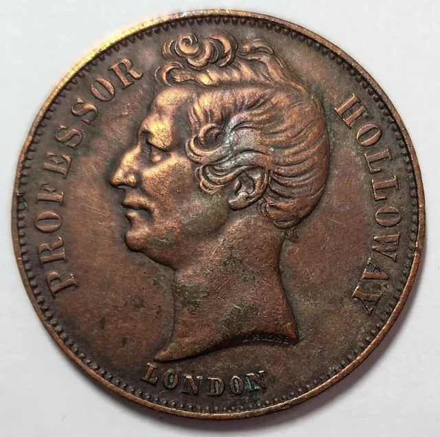 1858 Australian Half Penny Token - Professor Holloway 2
