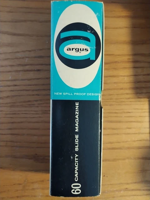 Cargador de diapositivas Argus 60 capacidad - diseño a prueba de derrames, autoalineación flexible