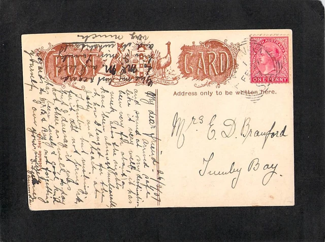 B2419 Australia SA Adelaide Torren River pu1907 vintage postcard 2