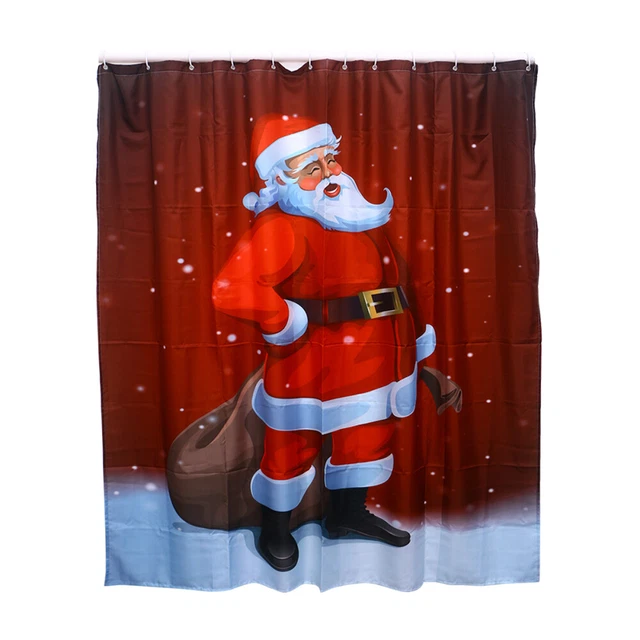 Cortinas de ducha impermeables Navidad cortinas de ducha