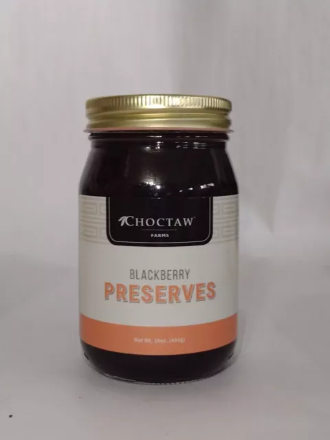 Choctaw Farms Blackberry Preserves 16 Ounce Glass Jar
