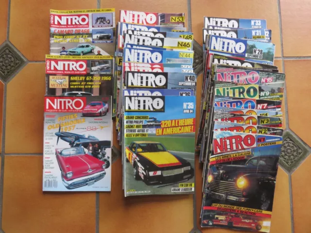 Lot d'anciens numéros (Nb 35) de la revue Nitro Magazine dont le n°1