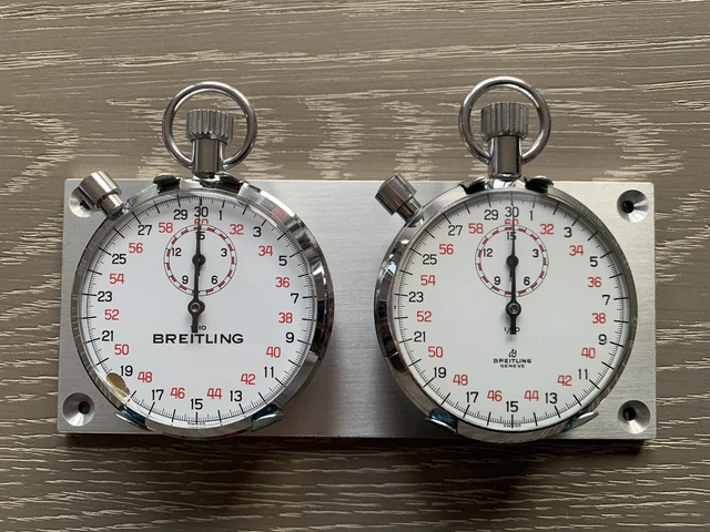 VINTAGE BREITLING STOPWATCH Panel Chronometers Dashboard Rally Timer 6 ...