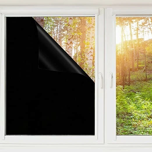 Film fenêtre blackout - 508 mm 20 pouces de largeur. Élimination complète de la lumière