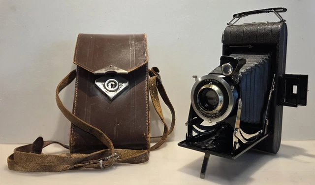 ② appareil photo à soufflet vintage Kodak Junior 620 avec sac - Appareils photo & Matériel cinématographique