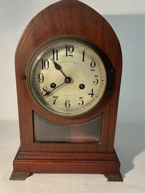 Horloge pendule Bradbury & Co London / old clock