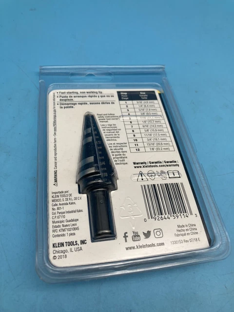 BRAND NEW!! Klein KTSB14 Step Drill Bit #14 2