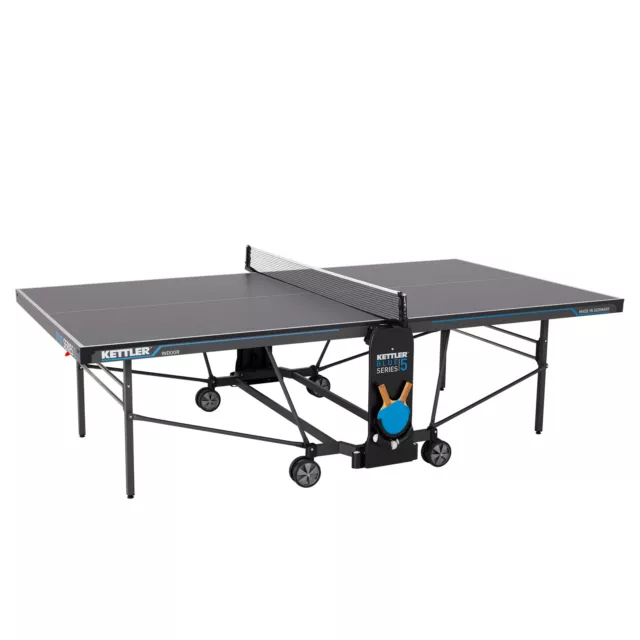 KETTLER Profi Tischtennis-Platte K5 Indoor Ping Pong Tisch mit Netz klappbar