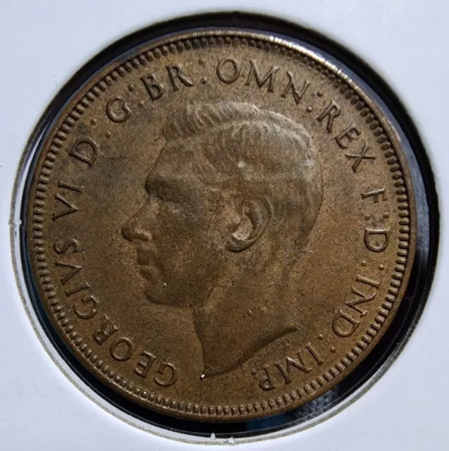 1941 Australia 🇦🇺 1/2 Penny World Foreign Coin KM 41 Very Nice Details!