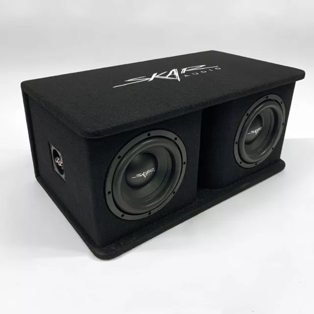 Used Skar Audio Sdr-2X8D4 Dual 8" 1,400 Watt Loaded Ported Subwoofer Enclosure