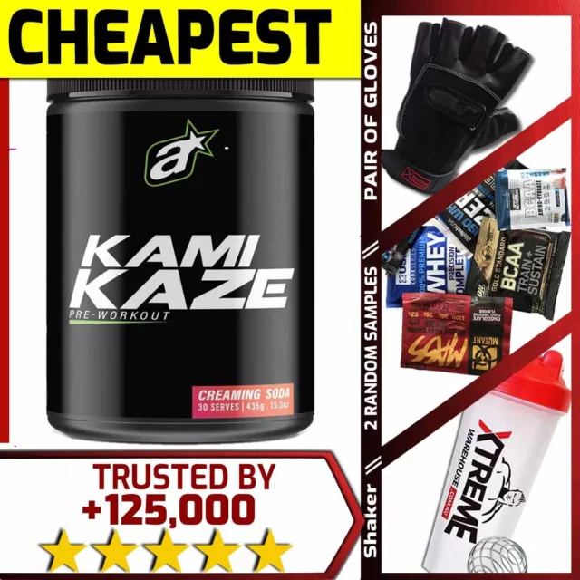 Athletic Sport Kamikaze Pre Workout 30 Srv // C4 Total Energy Pump High Stim Opt