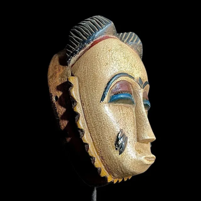 Maschera africana da collezione in legno intagliato a mano da appendere...