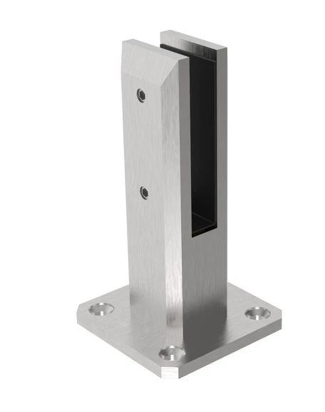 Acciaio Inox Base Morsetto Zipolo Rivestimento per Glas Glasgeländer 12-17, 52mm