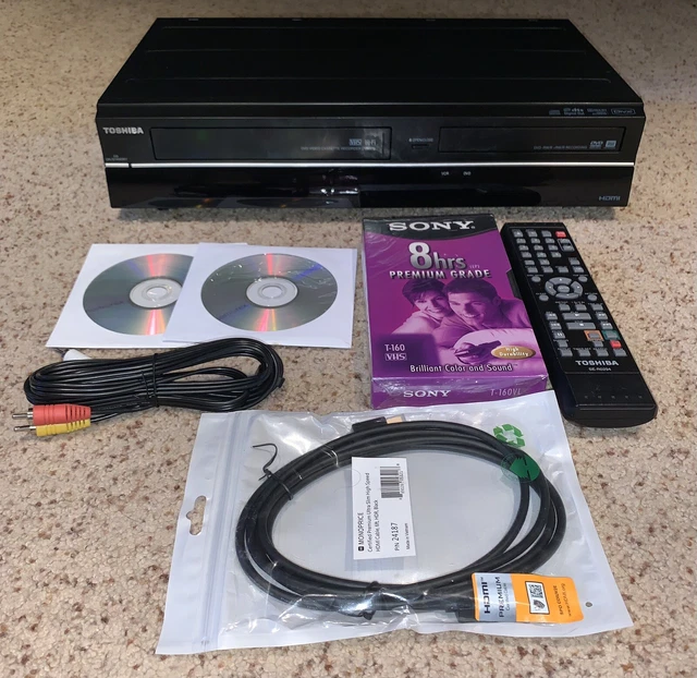TOSHIBA DVD VCR Combo Player VHS to DVD Recording w/Remote DVR670KU