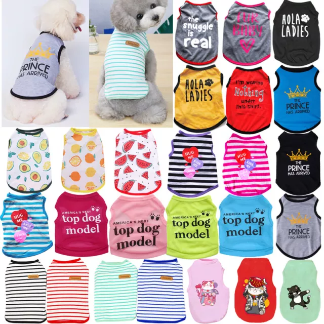 Pet Dog Clothes Puppy T Shirt Clothing For Small Dogs Puppy Chihuahua Vest US*
