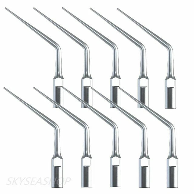 10PCS Endo Ultrasonic Scaler Insert Tip Fit SATELEC/DTE Handpiece #ED3-10
