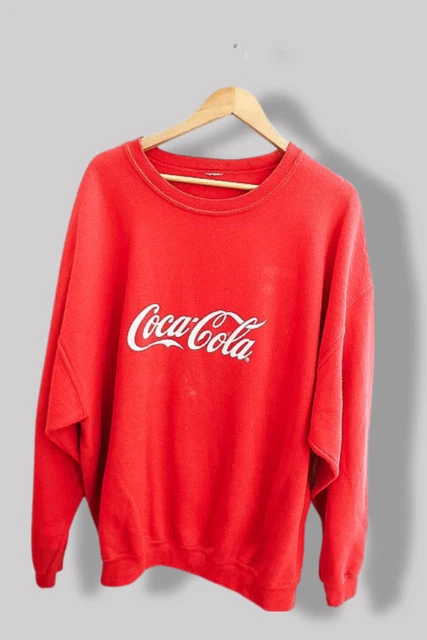 Sweat Coca-Cola Vintage Arabe - Bleu - Taille XL Homme - Pullover