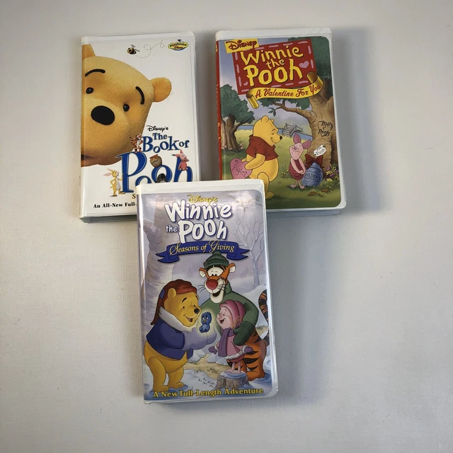 2 VHS TAPES Playhouse Disney The Book of Pooh Fun With Words & Winnie