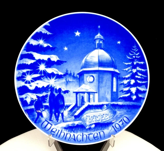 Bareuther Waldsassen Bavaria Germany Weihnachten 1970 7 3/4" Collector Plate