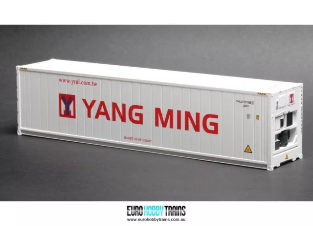 HO 1:87 scale 40' YANG MING refrigerated shipping container NEW suits Auscision