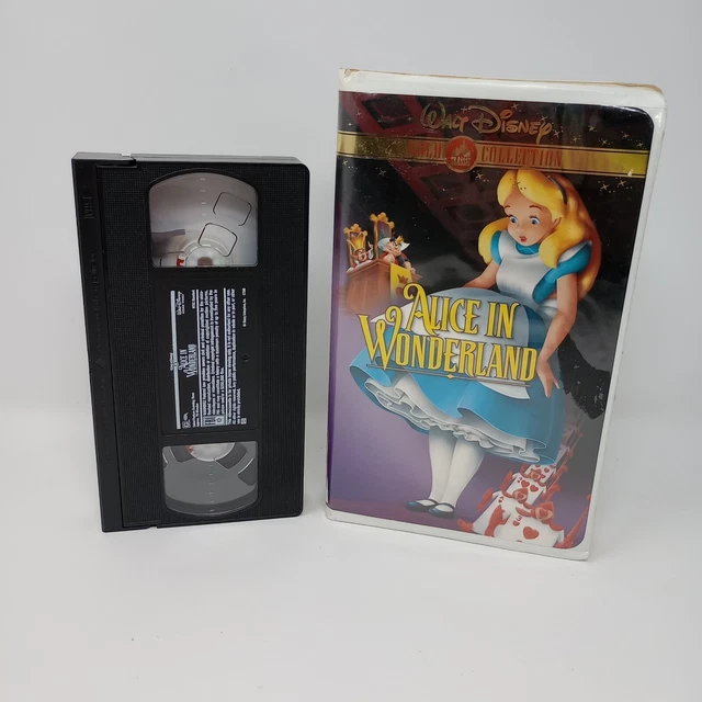 ALICE IN WONDERLAND VHS 2000 Gold Collection Edition Clamshell 4 alice-in-wonderland-vhs-2000-gold-collection-edition-clamshell-4