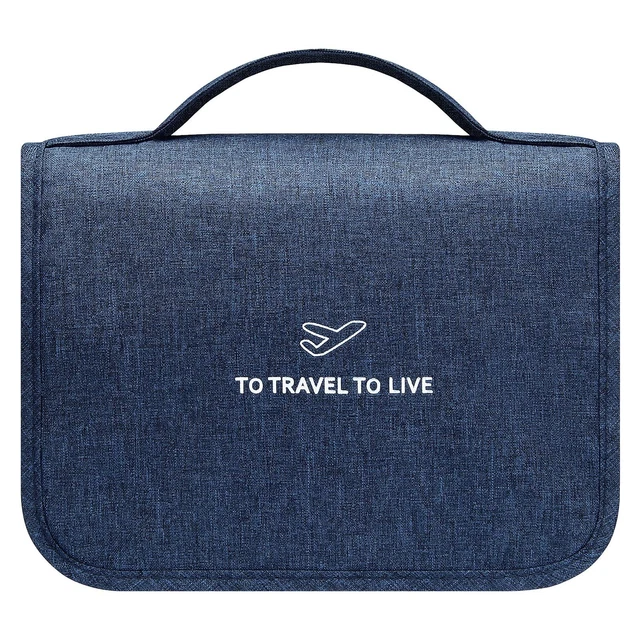 Trousse De Toilette Étanche Organisateur Voyage - Sac Toilettte Homme Femme Avec Crochet Pour Gym, Vacances, Business